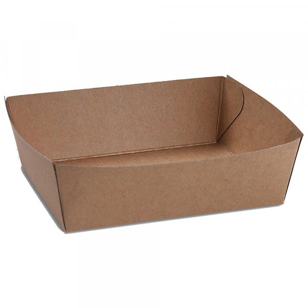 500 Stk. Snackschale PAP - FSC Mix fettdicht kraft 135 x 110 x 45 mm 500 ml